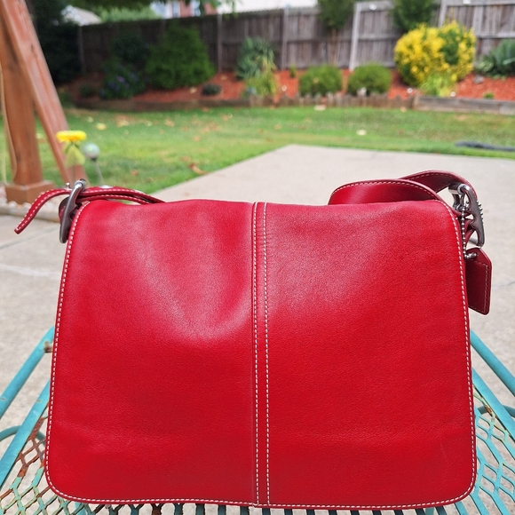 Vintage Like New! 2004 Red Wine color Coach. NºDO43-9570 - Picture 5 of 16